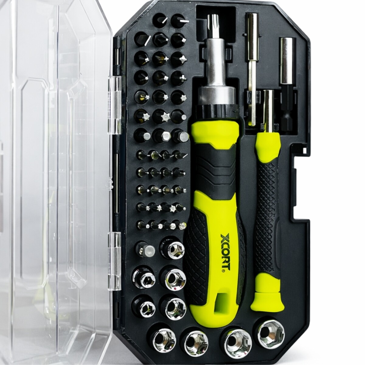 XCORT JUEGO CR-V 56 PIEZAS DESTORNILLADOR CRIQUET + ADAPTADO 