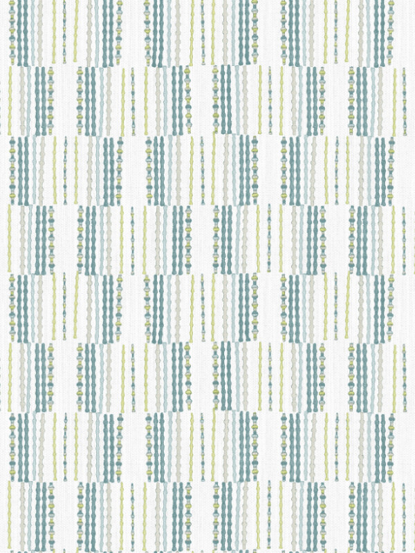 COLECCIÓN BLUEBELL - BURGEN TEAL GEOMETRIC LINEN - N/A