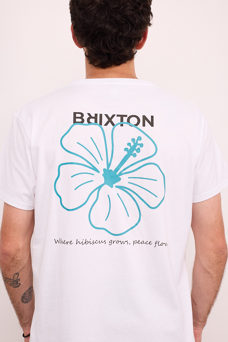 Camiseta Hibisco Brixton - Blanca 