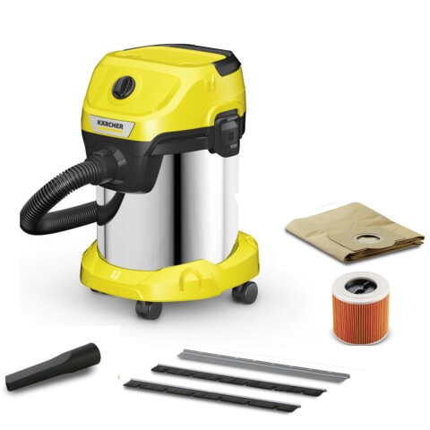 Aspiradora Karcher WD 3S Premium Agua/Polvo 1000W 17 Litros Aspiradora Karcher WD 3S Premium Agua/Polvo 1000W 17 Litros