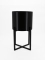 MACETA DECORATIVA NEGRO