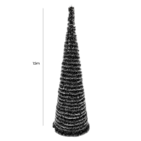 Árbol De Navidad Espiral Plegable Completo 1.5m Árbol De Navidad Espiral Plegable Completo 1.5m