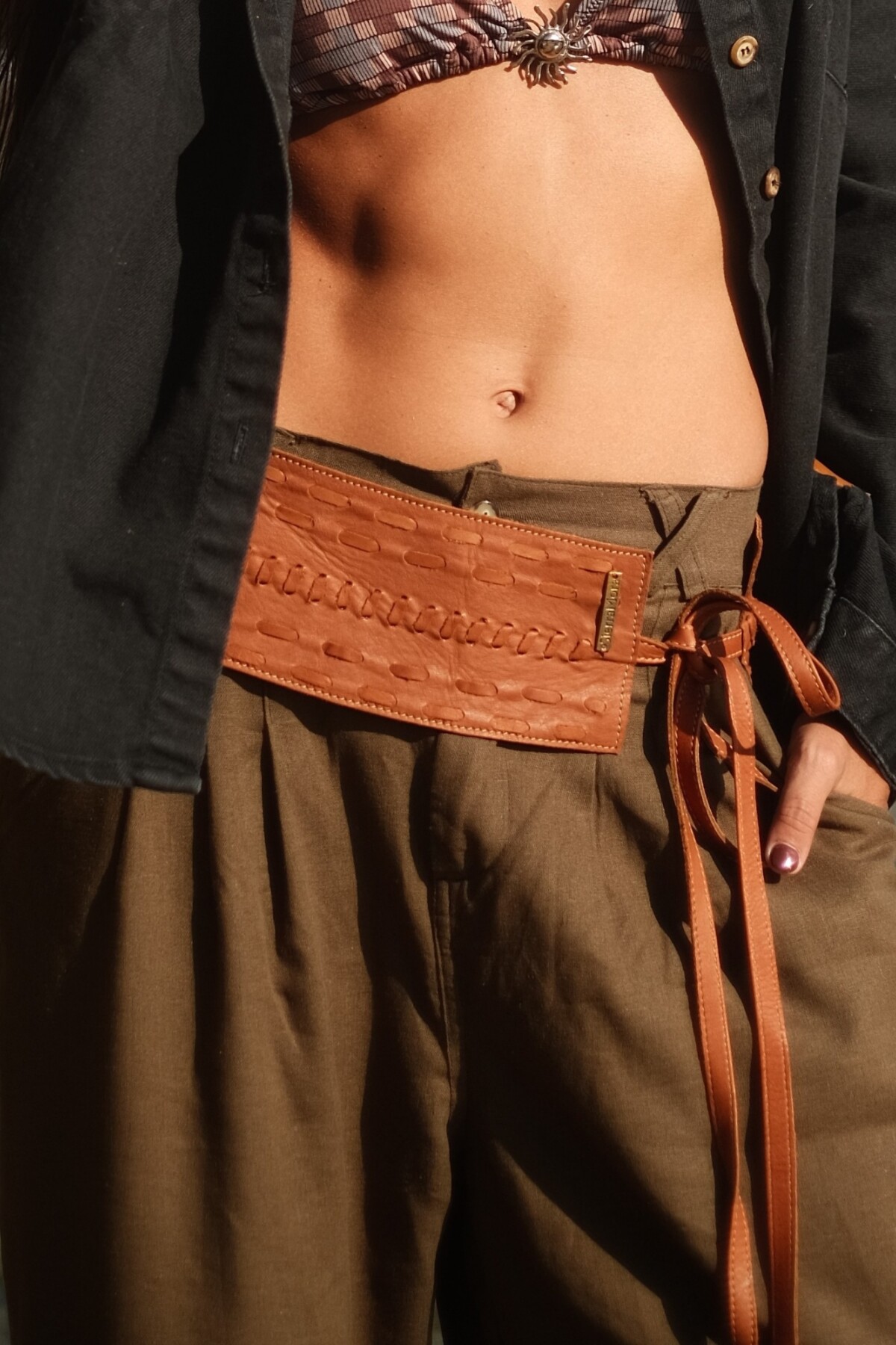 Back To The Roots Belt Camel