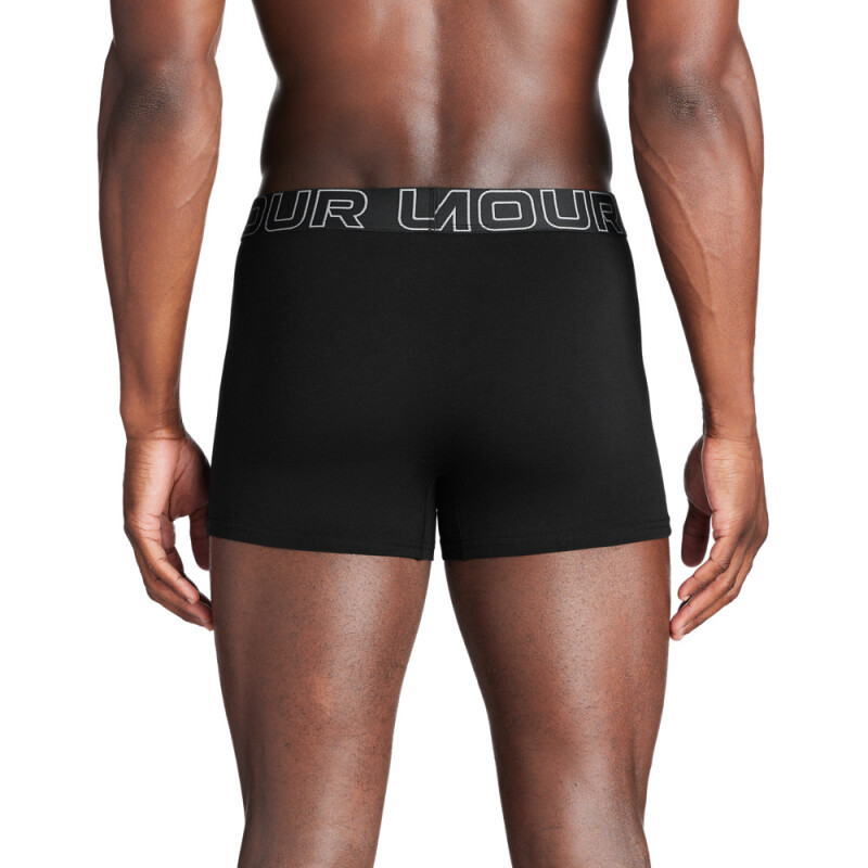 UA PERFORMANCE COTTON SOLID (3 PACK)-CTR/RED/STL BLK-001