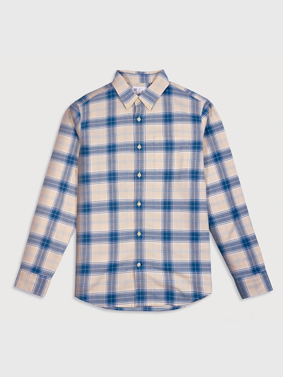 Camisa Oxford Standard Hombre - Chino Blue Plaid 