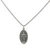 Dije Virgen Milagrosa-Plata 925 quemada-Sin piedra-CP3000 sinpiedra