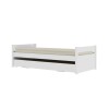 Cama Marinera Doublé 1 Plaza Madera Maciza - Linea Funcional Blanco