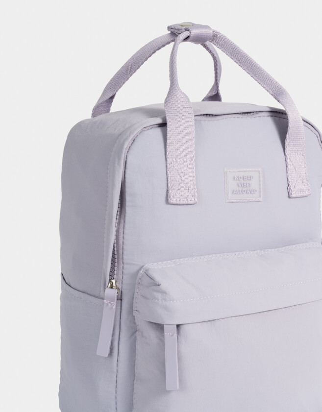 Mochilas Special Price Clasico Mochila Urbana No Bad Vibes Allowed - Violeta Lila