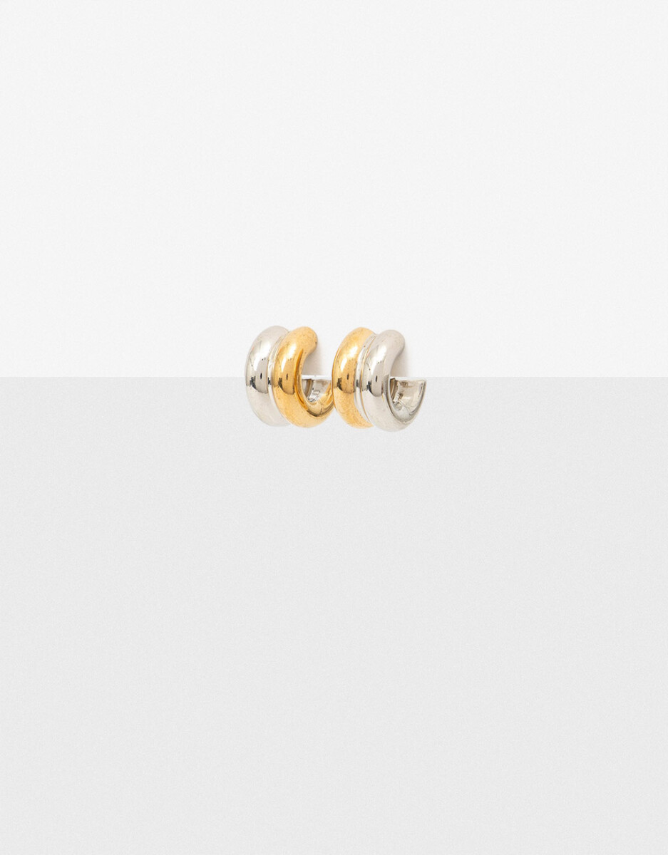 Aros Argollas De Acero Bold Mixplating 