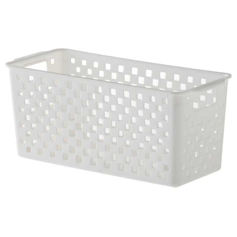 Set x4 Cesto organizador Quadratta calado MS BLANCO