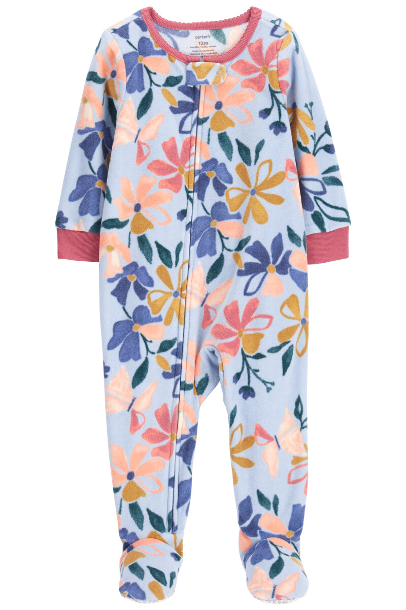 Pijama con pie floral micropolar niña-tod carters Variante unica