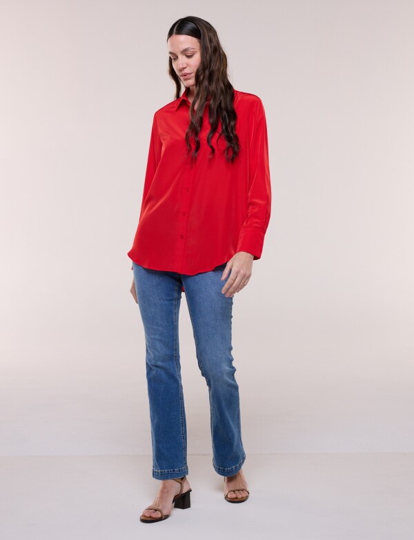 Camisa Satén ROJO