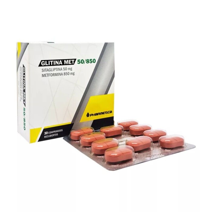 GLITINA MET 50/850 MG. CJ X 30 COMP. REC única