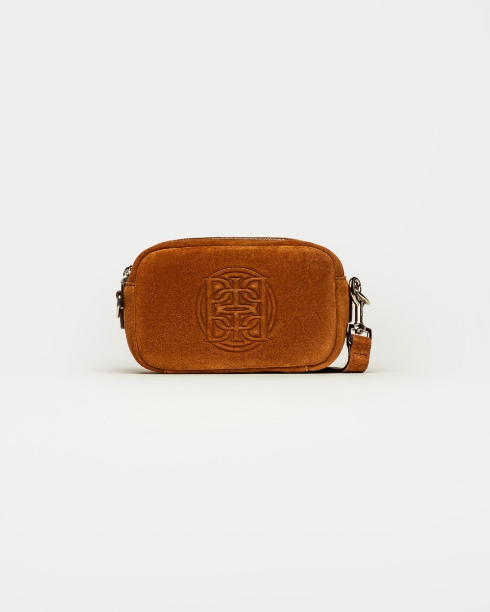 Bandolera New Eterial en Cuero Gamuza Oxido