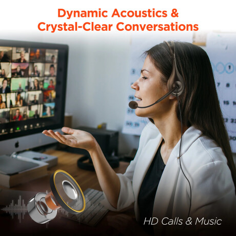 Auriculares Cableados 3,5mm Usb Hypergear V100 Office 001