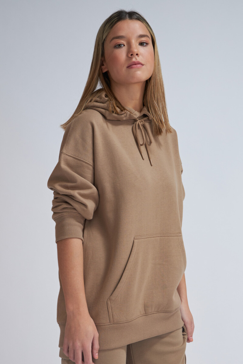 Hoodie deportivo Visón