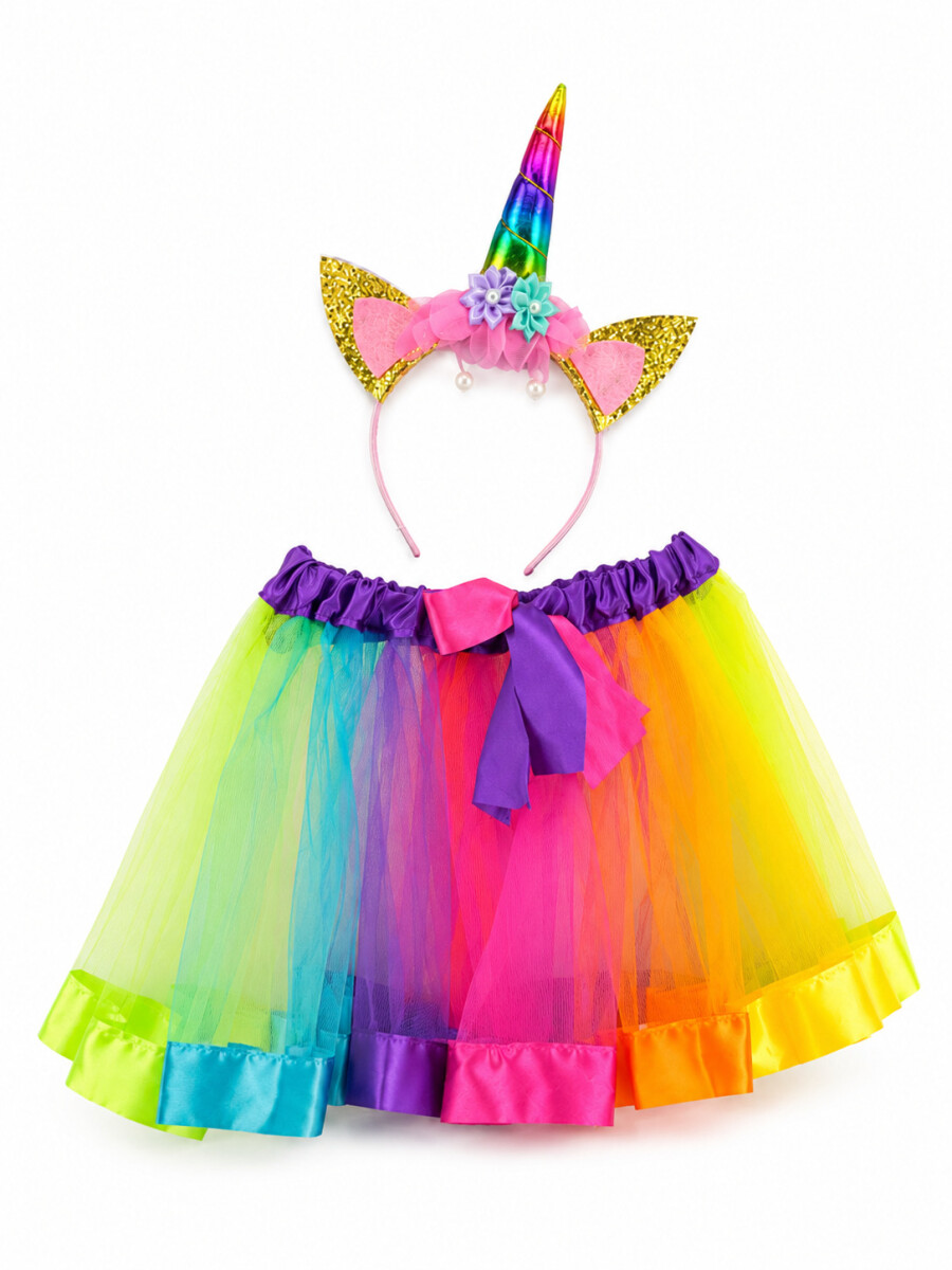 DISFRAZ UNICORNIO 2 PCS - MULTICOLOR. 