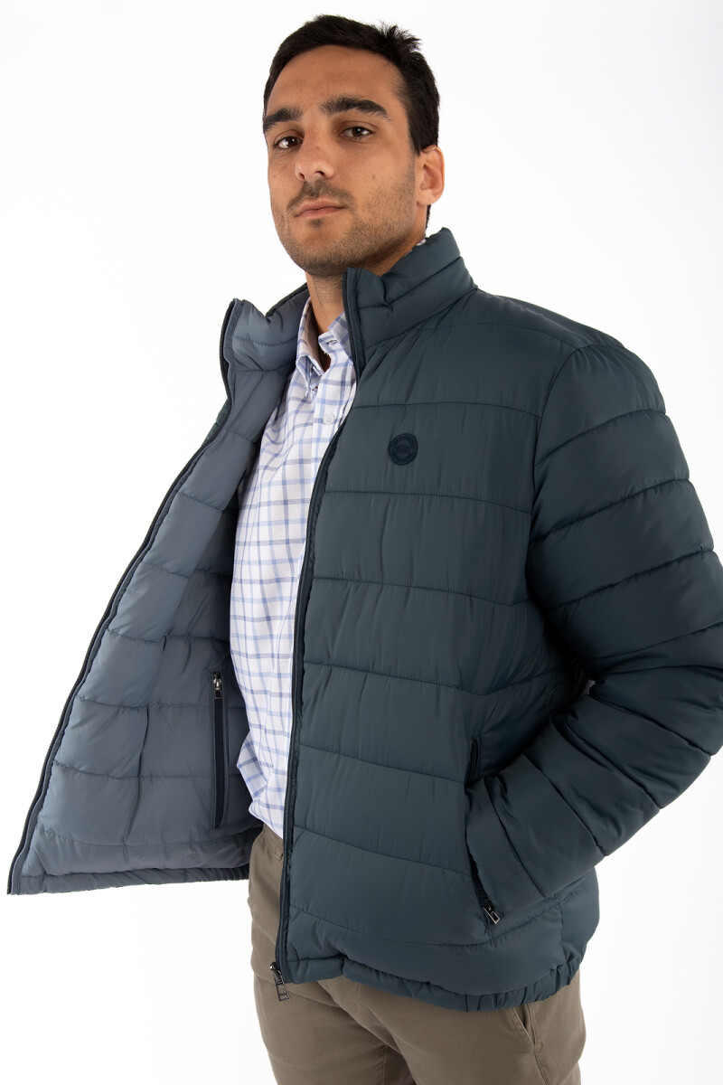 Campera Reversible Azul - Celeste