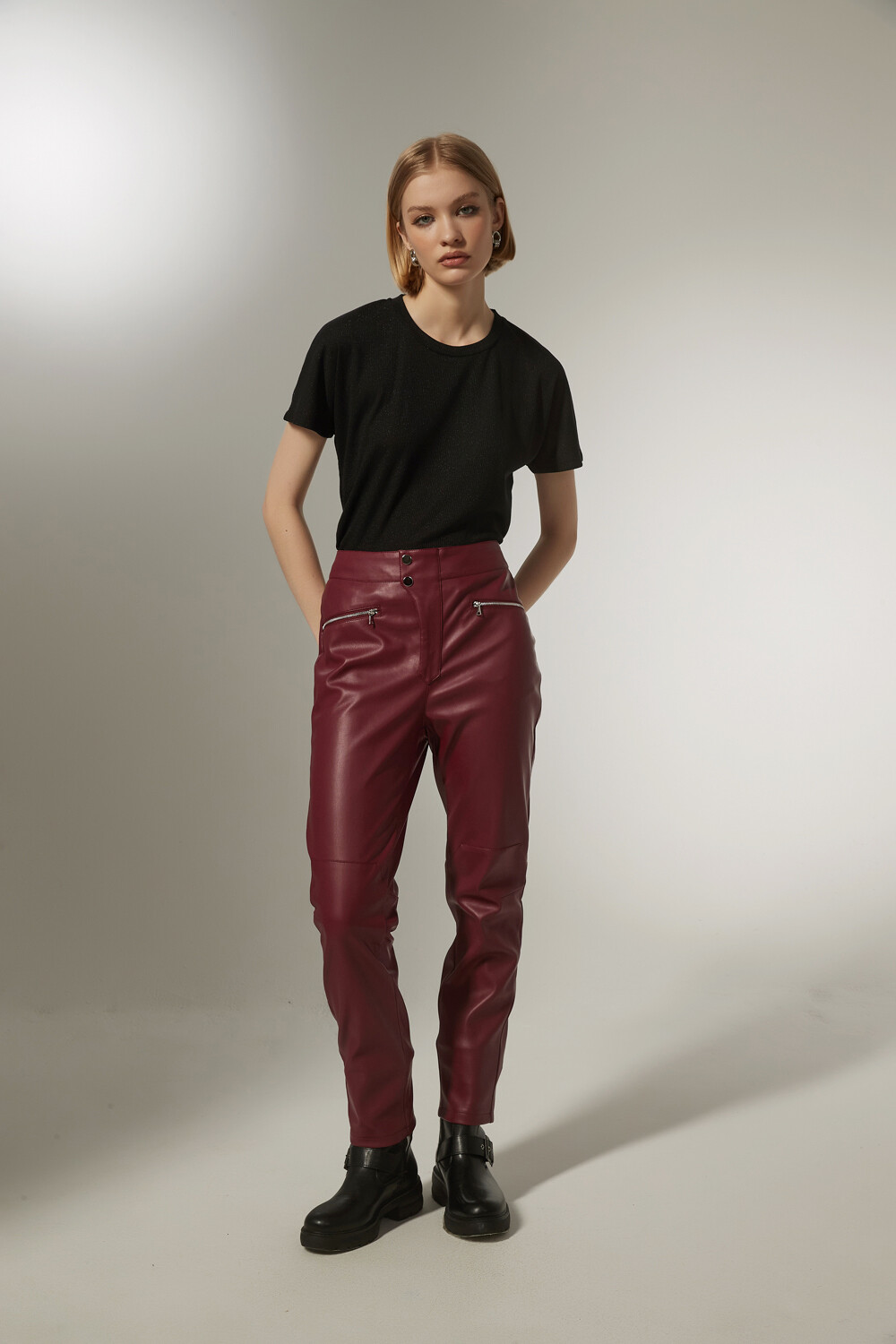 Pantalon Polat Bordeaux Oscuro