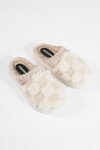 Pantufla damero beige