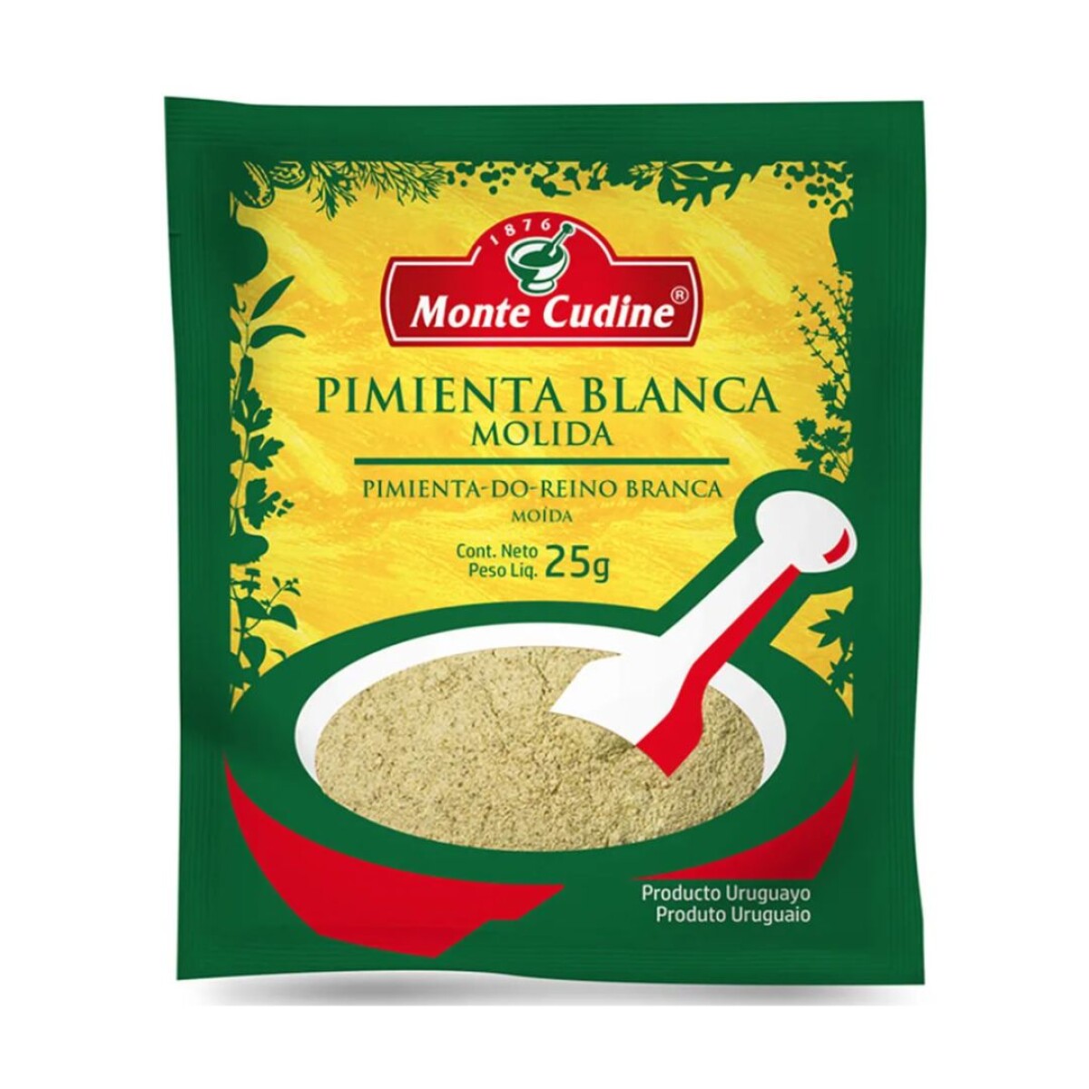 PIMIENTA BLANCA MOLIDA MONTE CUDINE 25G 