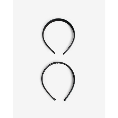 Set De Mix Vinchas Acrílico Negro