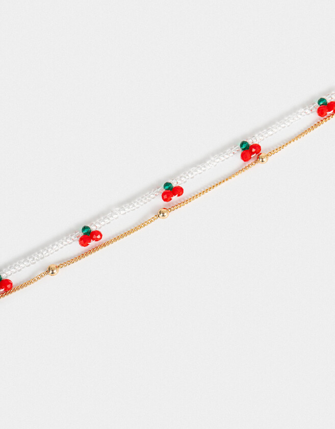 Pulseras Flexibles Sets Frutas Pulsera Flexible Frutas - Dorado