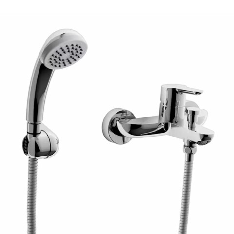 Griferia de ducha Monocomando exterior con transferencia Puelo cromado Griferia De Ducha Monocomando Exterior Con Transferencia Puelo Cromado