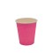 Vaso Liso Descartable de Carton x10Und Rosado