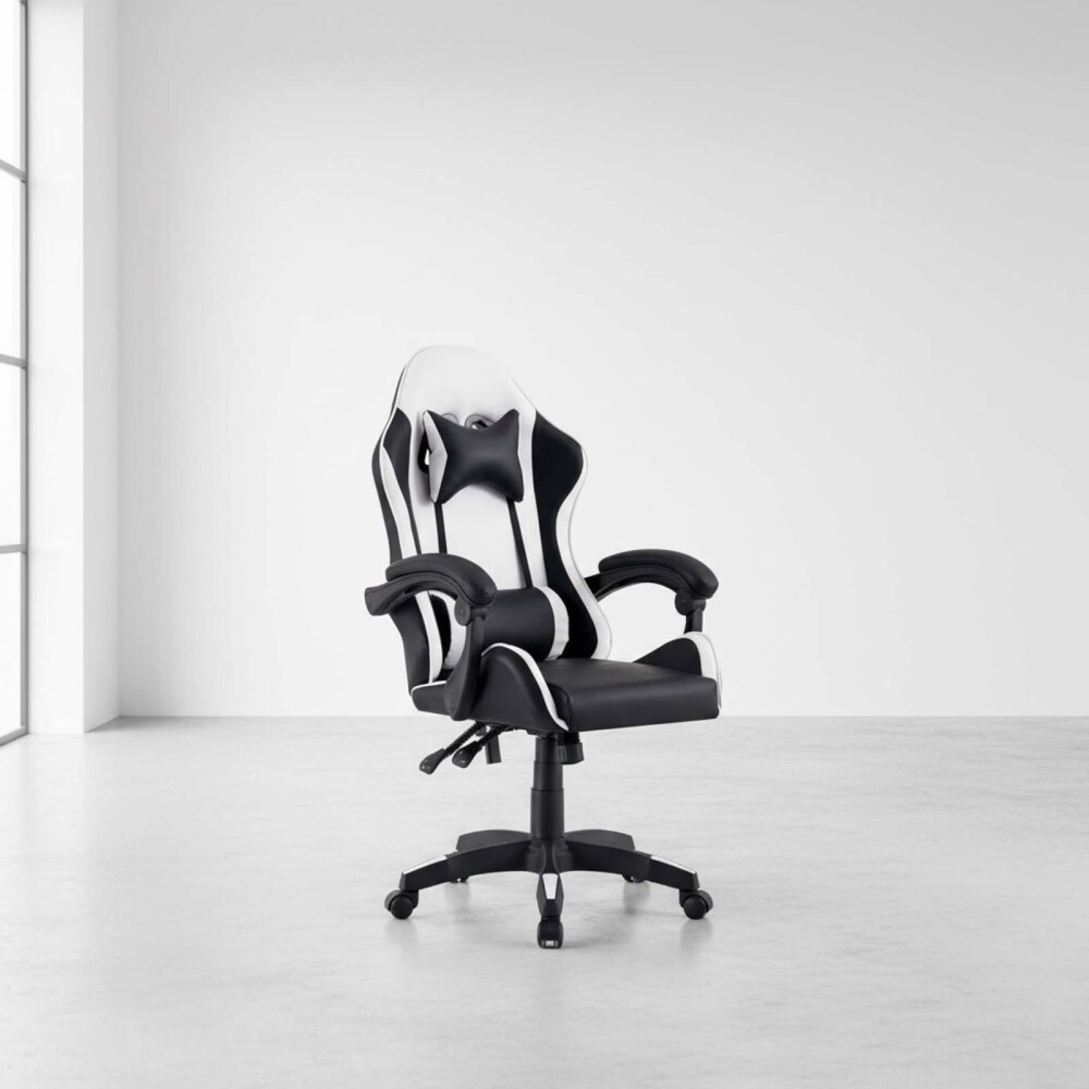 SILLA GAMER PU BLANCO MAX