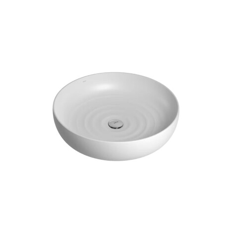 Bacha de apoyo redonda 50 cm Gota blanca mate Deca Bacha De Apoyo Redonda 50 Cm Gota Blanca Mate Deca