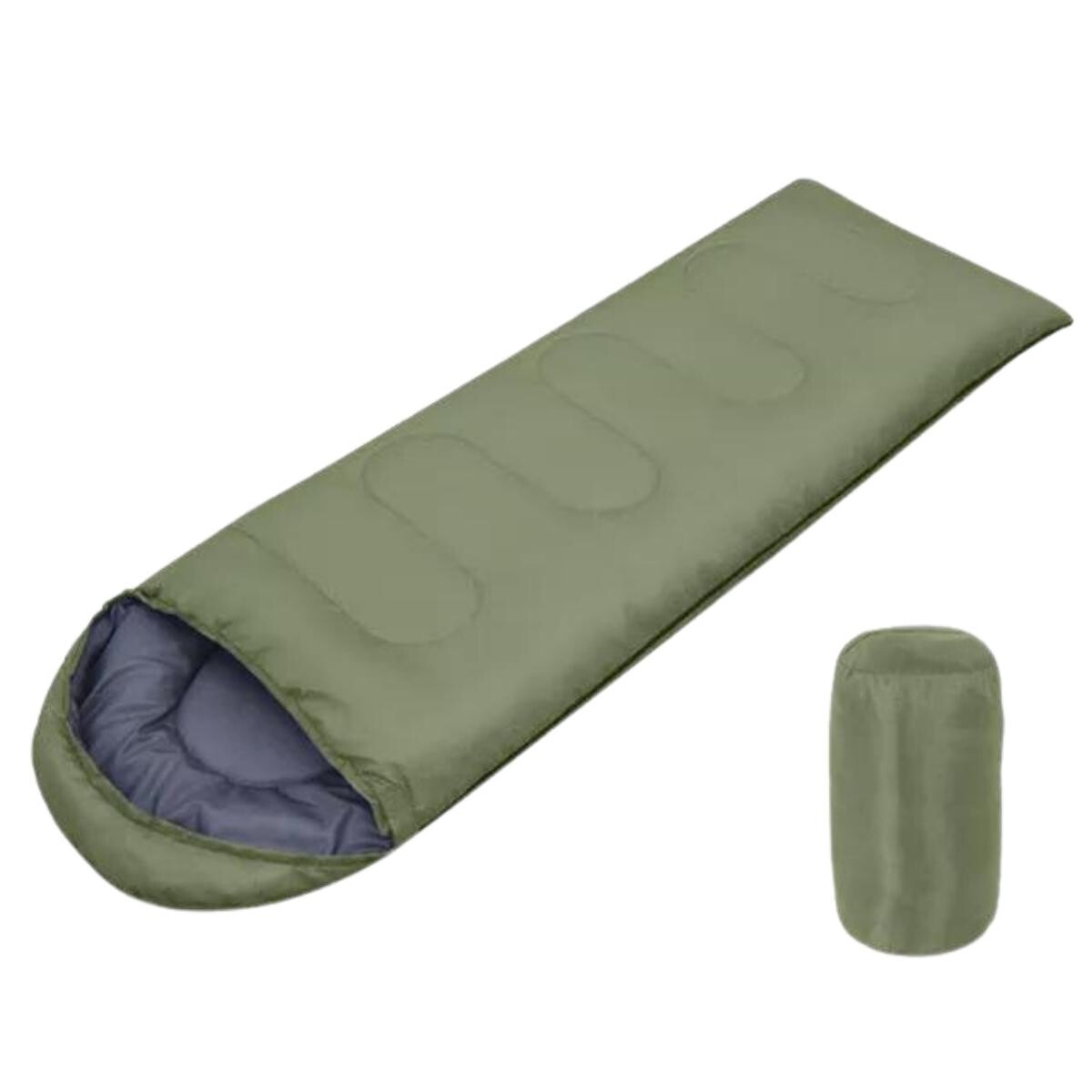 Sobre de dormir con capucha - 0.8 Kg - Verde 