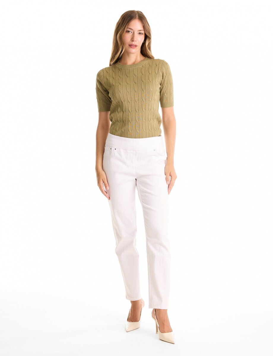 Jegging Denim Premium & Confort Total - Blanco 