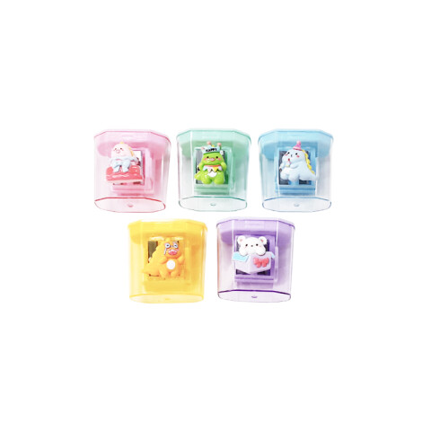 Sacapuntas doble con depósito 5 colores Sacapuntas Doble Con Depósito 5 Colores