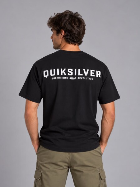 T-SHIRT QUIKSILVER 40623 M.C OVEI NEGRO