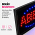 Cartel Luminoso Led Abierto 220 Volt Local Comercial Super Descentrado