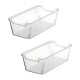 Set x2 Organizadores de acrílico 8,5 x 17,2 cm TRANSPARENTE