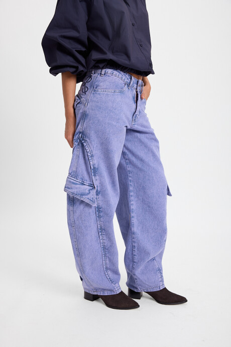 Jean Task Lila Washed