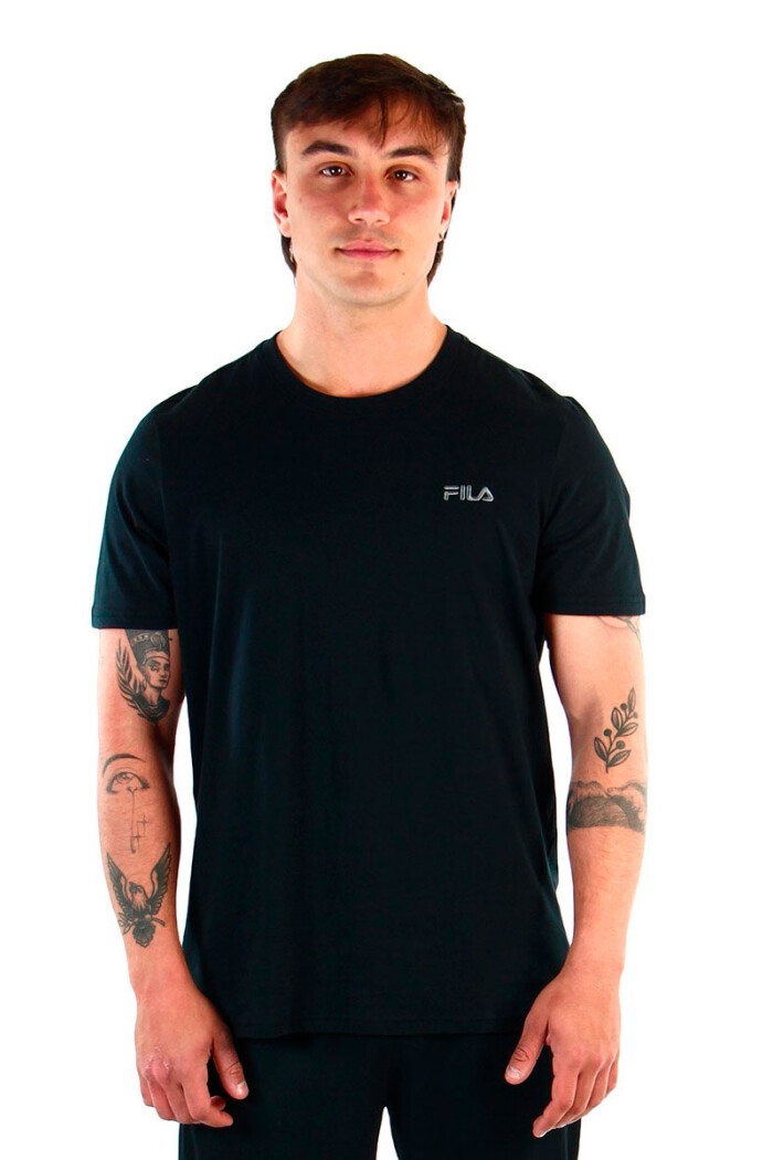 REMERA HOMBRE FILA REGULAR CLASSIC Negro