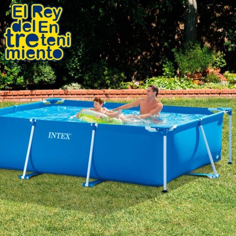 Piscina Intex Estructural 3834 L Rectangular + Regalo Azul