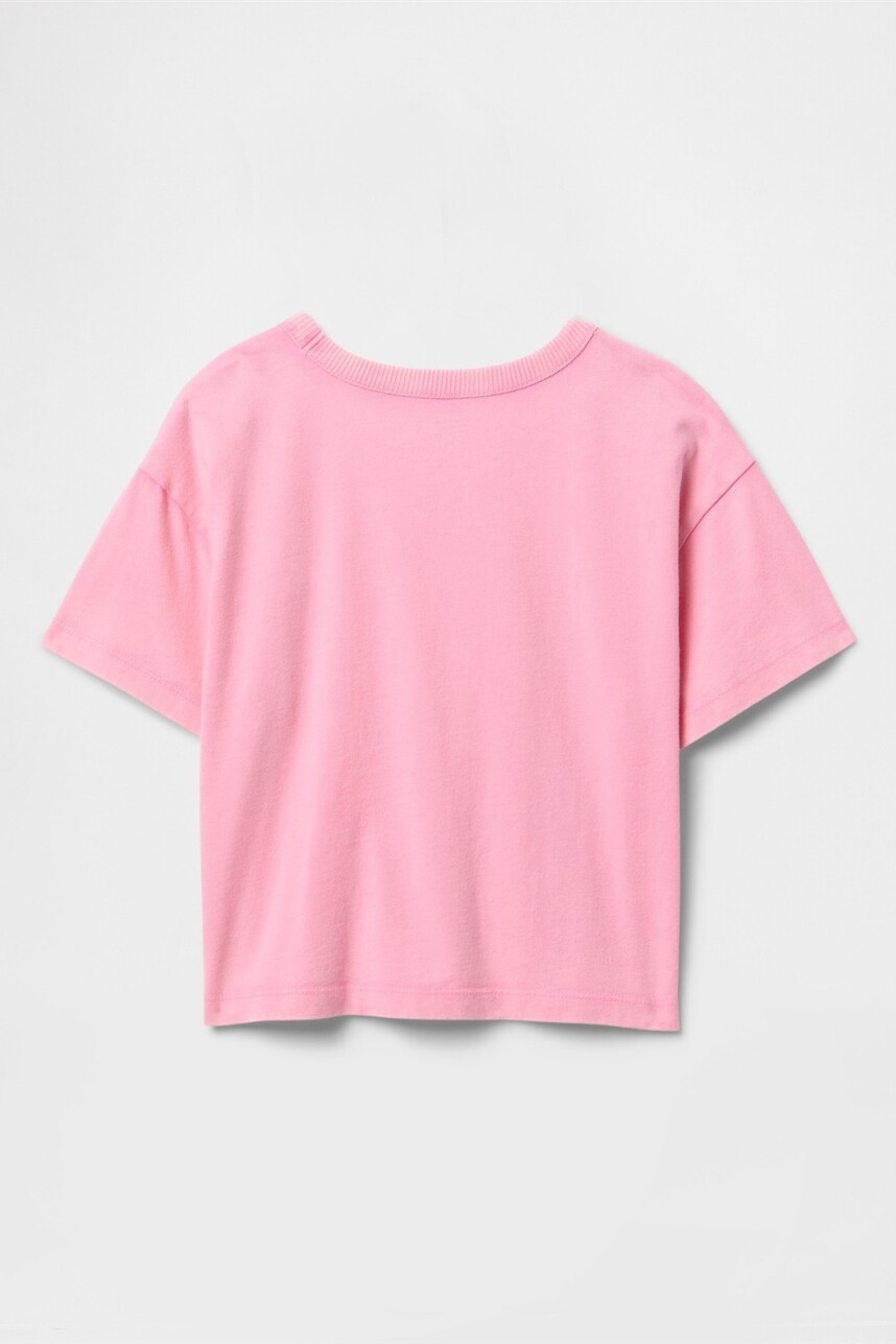 Remera Washed Toddler Niño May Pink