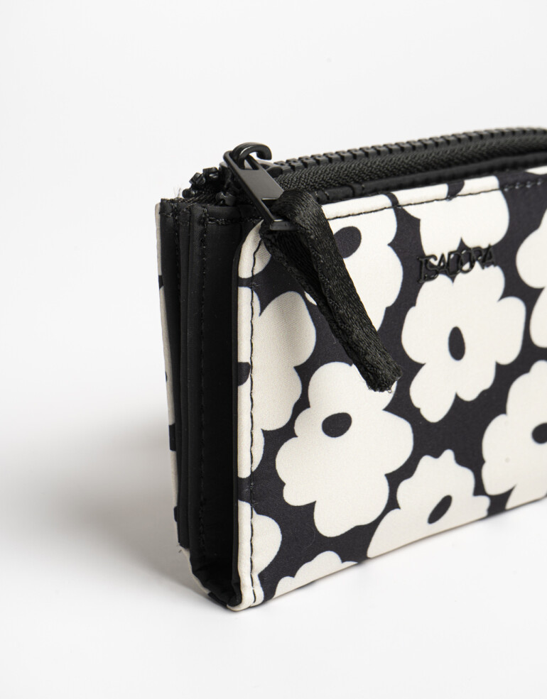 Billetera Nylon Billetera De Material Reciclado - Estampado Flores