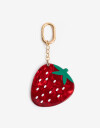 Espejos de cartera Llavero Y Bag Charm Espejo Frutillas - Rojo Frutilla