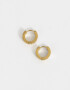 Aros Argollas Premium Silver Argollas De Acero Quirurgico - Dorado