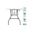 Mesa plegable 1.8m Portátil Eventos Jardín Exterior Mesa plegable 1.8m Portátil Eventos Jardín Exterior