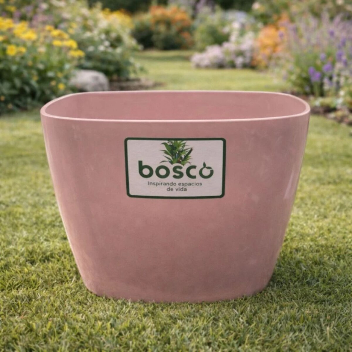 MACETA CUADRADA 18 CM UMBRA ROSADA 