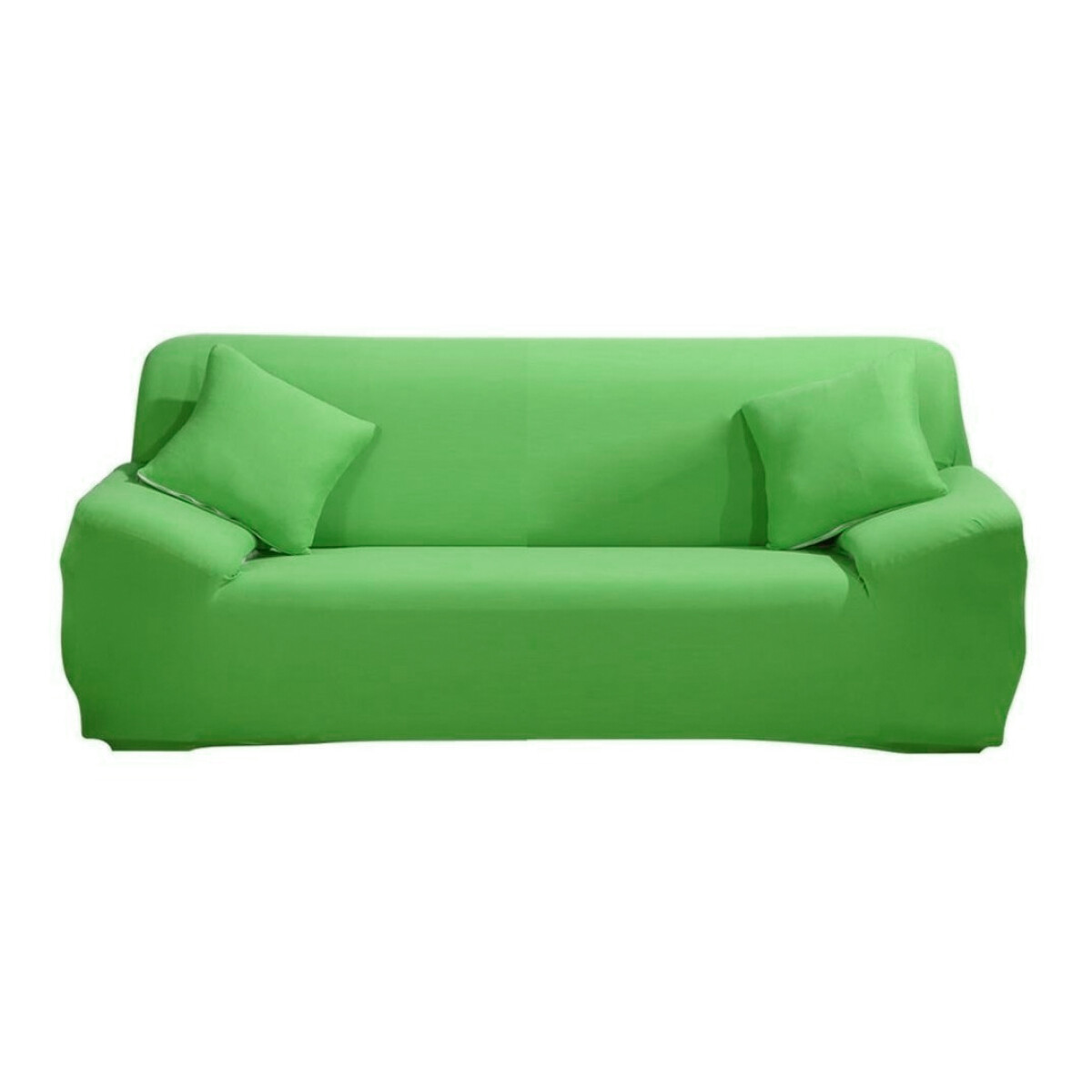 Cubre Sofá Elástico Elastizado Funda 3 Cuerpo Plaza - Color Variante Verde Claro 