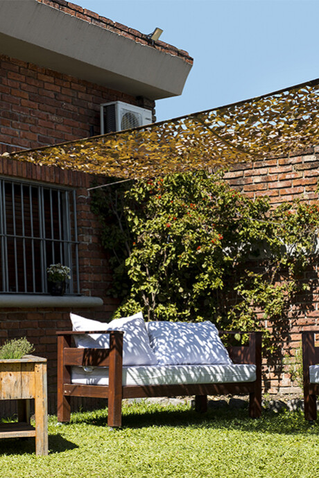 Red Sombra Decoración Pérgola 3x2 Metros Marrón camuflada