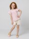 Camiseta De Rayas Rosa