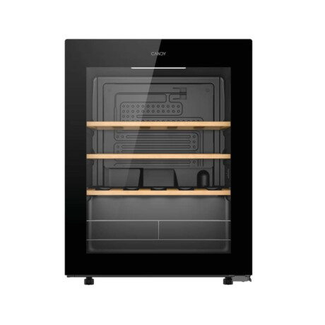 Vinera CANDY 23 Botellas Estante de Madera con Control a Distancia Negro